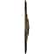 Ekena Millwork Bailey Ceiling Medallion (Fits Canopies up to 4"), Hand-Painted Brass, 18 1/8"OD x 3/4"P CM19BIBRS - alternate 2